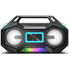 ION Party Rocker Go High-Power Portable Boombox with Party Starter  Lights