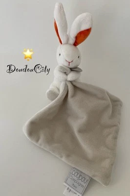 4776🌟Doudou et Compagnie Lapin Blanc Gris Orange Hôpital De Marne La Valée - Photo 1/4