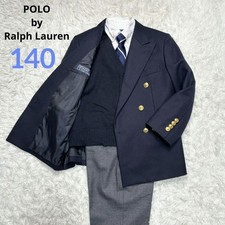 Excellent condition Ralph Lauren formal suit kids 140 navy blazer gold buttons g