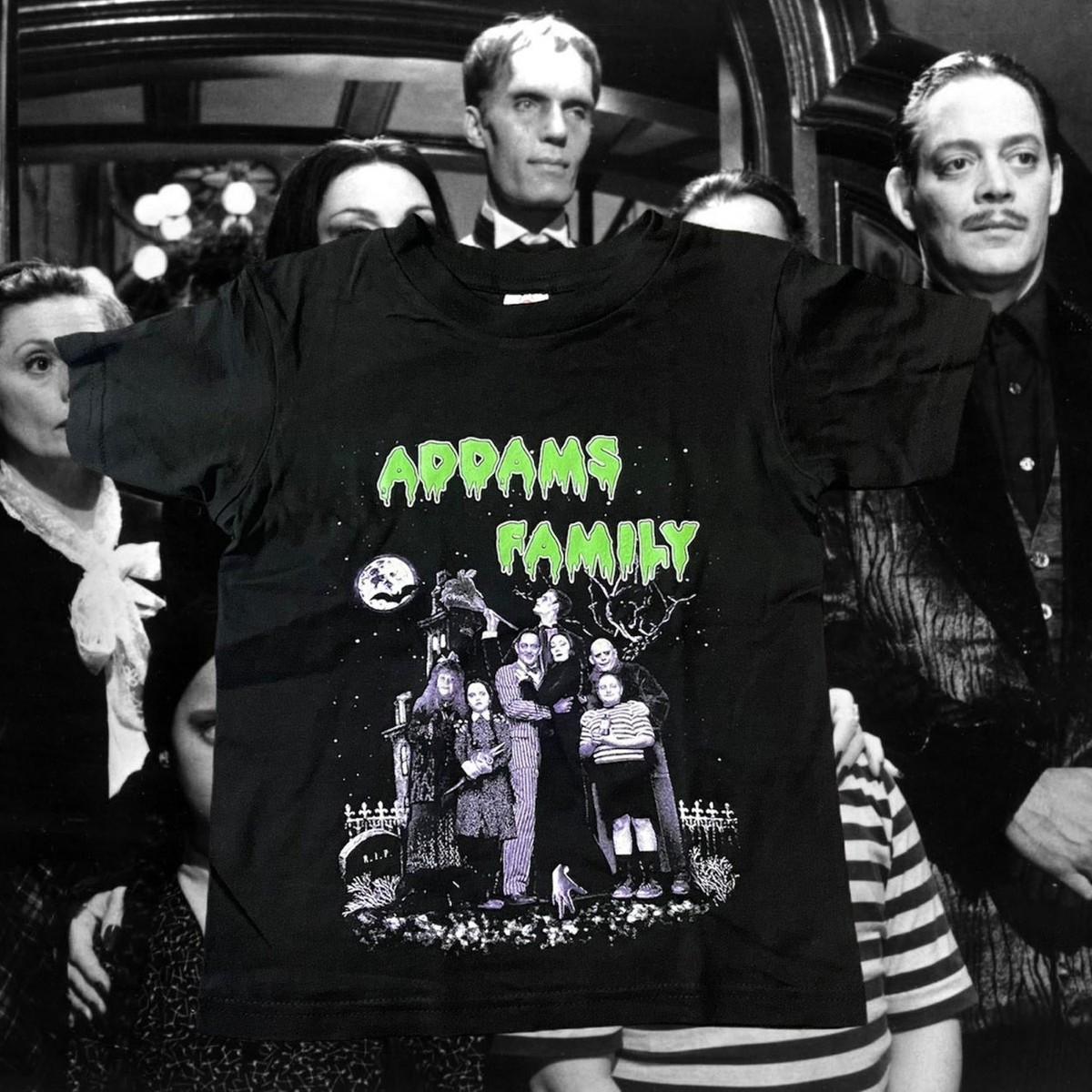 The Addams Family 90s Tシャツ Retro Vintage The Addams Family Tee Unisex Short Sleeve Shirt S