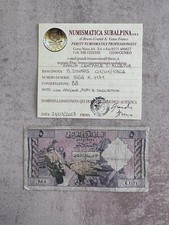 BANKNOTE ZENTRALBANK VON ALGERIEN 5 DINAR 1 1 1964 Zertifiziert BB SUBALPINA