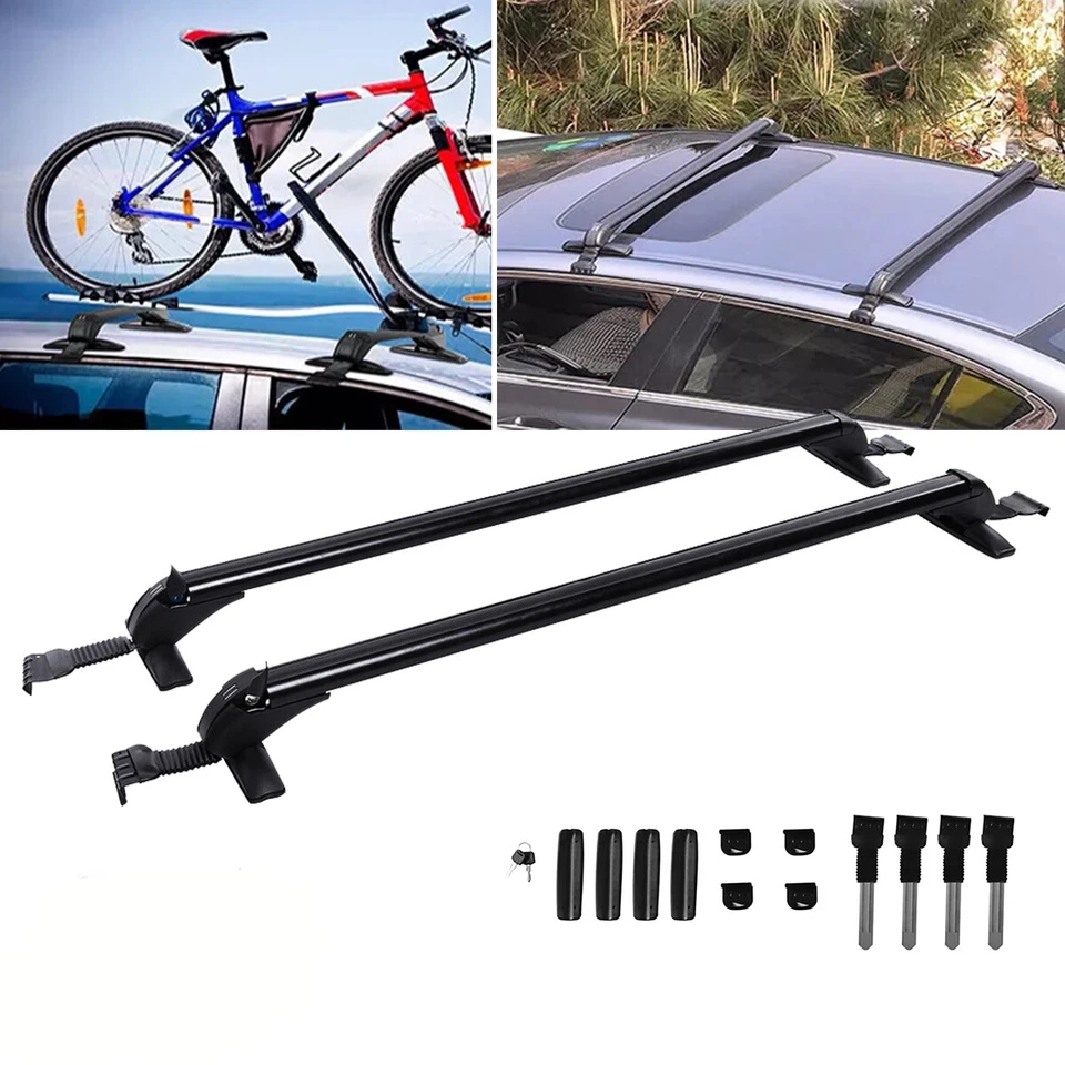 For Nissan Maxima 20-23 Car Top Roof Rack Cross Bar Cargo Luggage Carrier w/Lock Foto 2 de 4