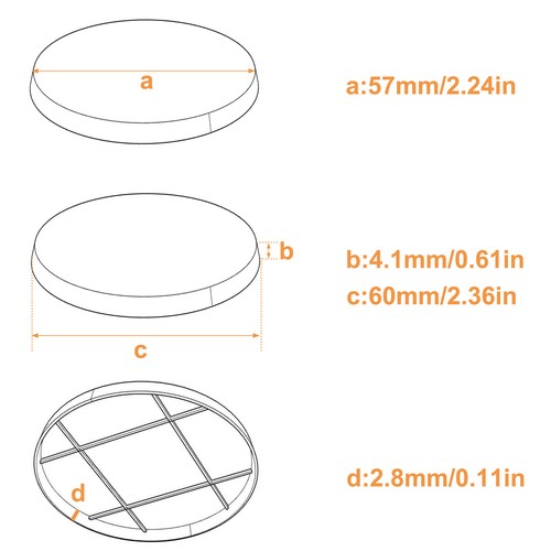 30pcs 60mm Round ABS Model Bases for Wargames Military Simulation Scene MB1160 - Picture 2 of 6