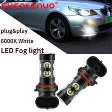 2pc 6000K White 9006 LED Fog Lights Bulbs for BMW E60 525i 530i M5 Alpina B7