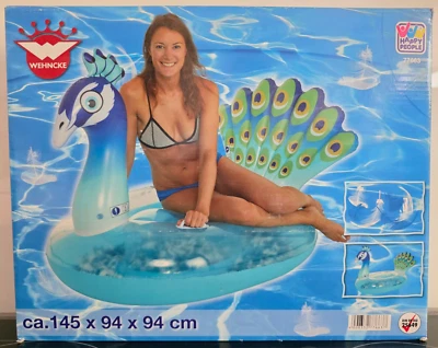 Happy People Wehncke 77663 '' Pfau mit Federn '' Wasserspielzeug Schwimmtier