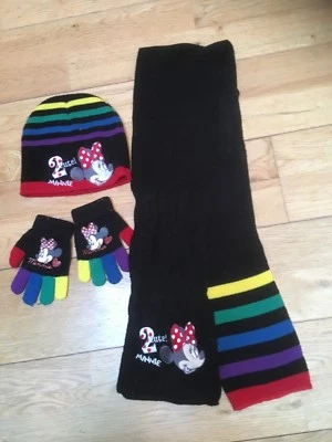 ENSEMBLE ECHARPE BONNET GANT MINNIE 3 ANS - Photo 1/4