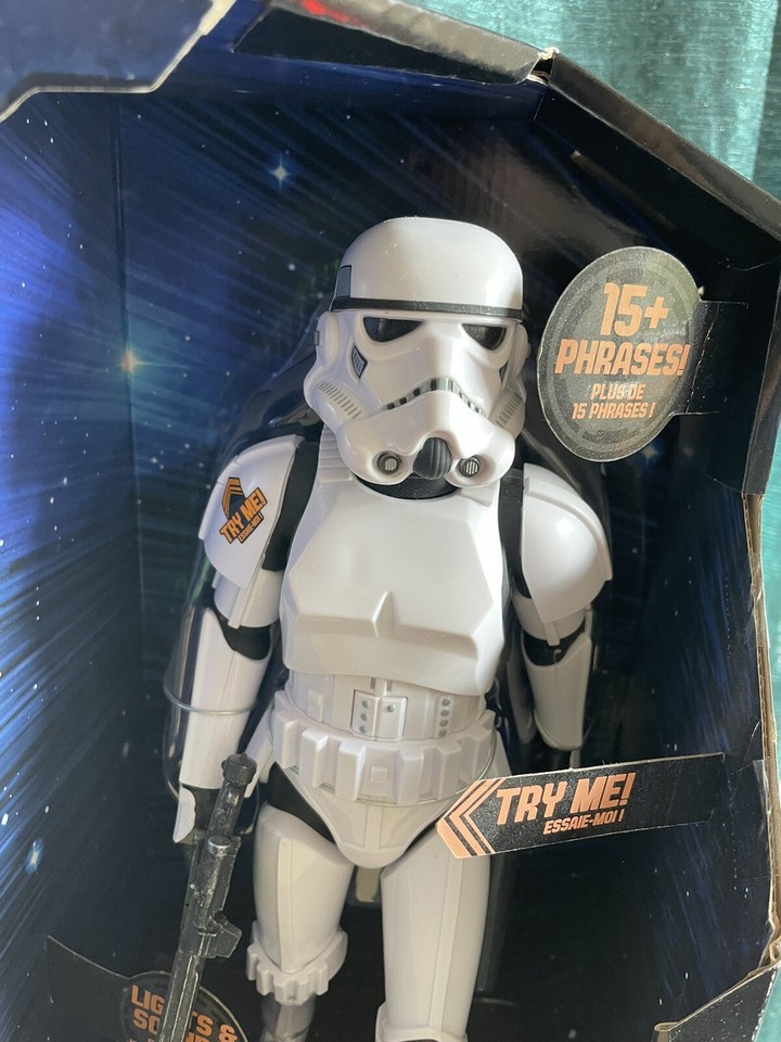 Disney Store Stormtrooper Talking Action Figure Star Wars RARE