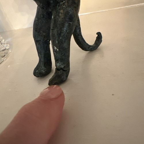 Diego Giacometti Bronze Black Cat Standing Butler Halloween Sculpture READ - Picture 3 of 20