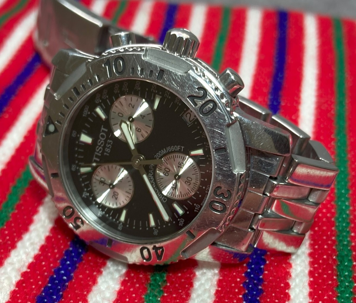 WATCH TISSOT 1853 PRS 200 CHRONOGRAPH 200m/660ft SAPPHYRE CRYSTAL
