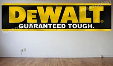 Dewalt Flag Banner 2x8 ft Power Tools Equipment Guaranteed Tough Garage Man Cave