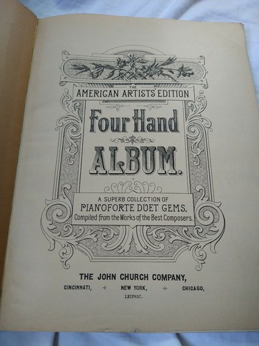 American Artists Edition, 1890 Vierhandalbum, Klavierduett Noten - Bild 2 von 6