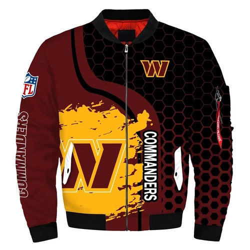 Washington Commanders Men's Flight Bomber Jacket