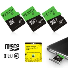 5/10 Pack Micro SD Card with SD Adapter micro SDHC Memory Card 8GB 16GB 32GB 