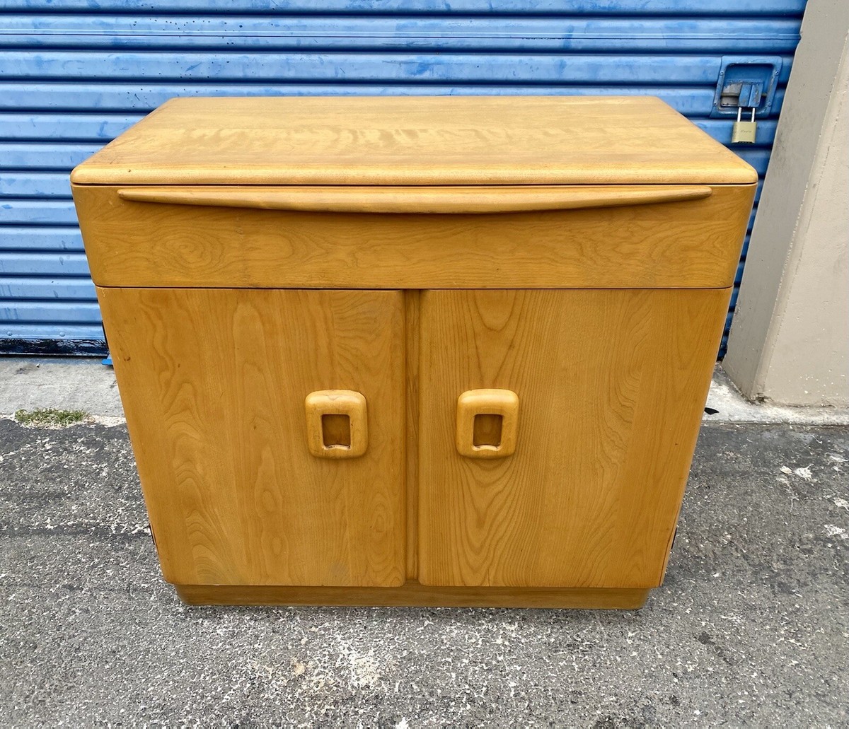 Heywood Wakefield Petite Encore China Hutch- in WHEAT Finish | eBay