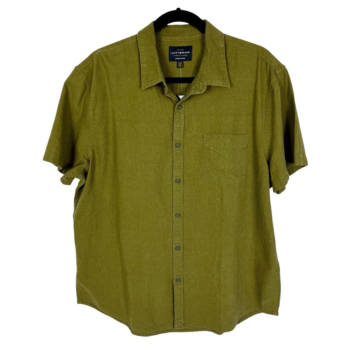 Camisas Lucky Brand Corduroy Mujer Verde Oliva Color Camisa Lucky