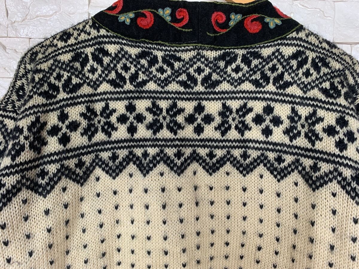 Siril Vintage 70s-80s Sweater Women sz M Made in Norway 100 Siril Vintage 70s-80s Sweater Women sz M Made in Norway 100