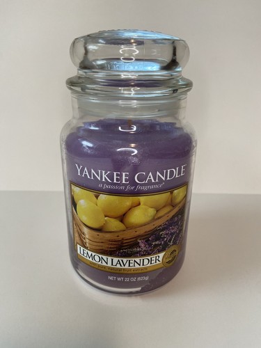 BRAND NEW Yankee Candle Lemon Lavender 22 oz. Large Jar Candle - 第 2/9 張圖片