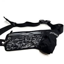 *SKYWOO Running Belt Waist Pack w/Water Bottle Holder Fanny Pack Reflective