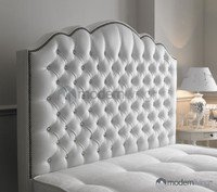 Amelia Chesterfield Curved Diamond Upholstered Floor Standing Leather Headboard Amelia Chesterfield Curved Diamond Upholstered Floor Standing Leather Headboard