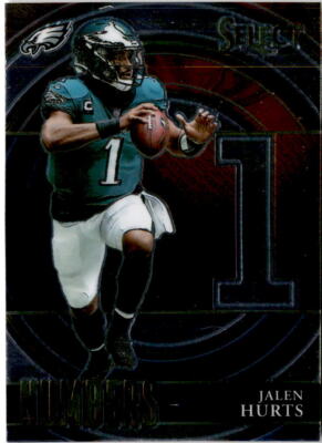 2021 Panini Select #SN-9 Jalen Hurts Select Numbers Philadelphia Eagles