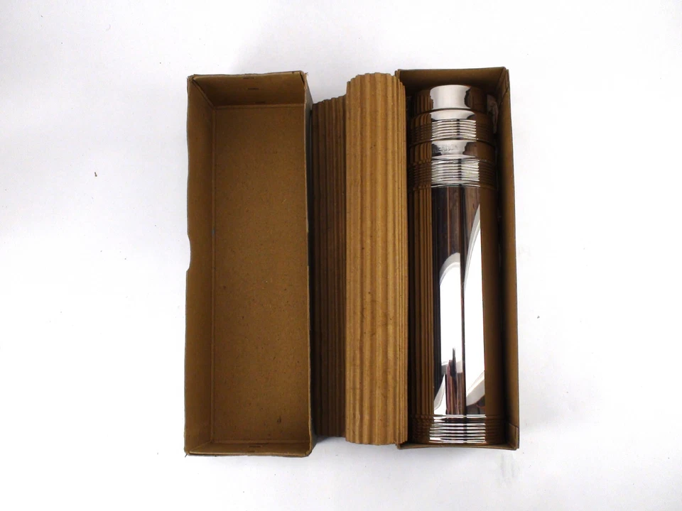 Termo Antiguo Vintage Modelo Nº602 Plateado, 15 de Marzo 1910 Con Caja - Punta Rota Foto 3 de 4