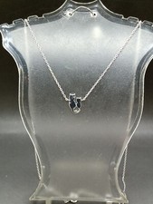 Girls .925 Sterling 16" to 18" Adjustable Length Cat Kittens Kitty Necklace