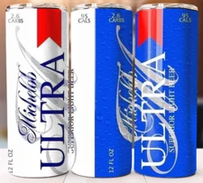 Tumbler 20oz Cup Mug w/ Straw Inspired by Michelob Ultra Beer