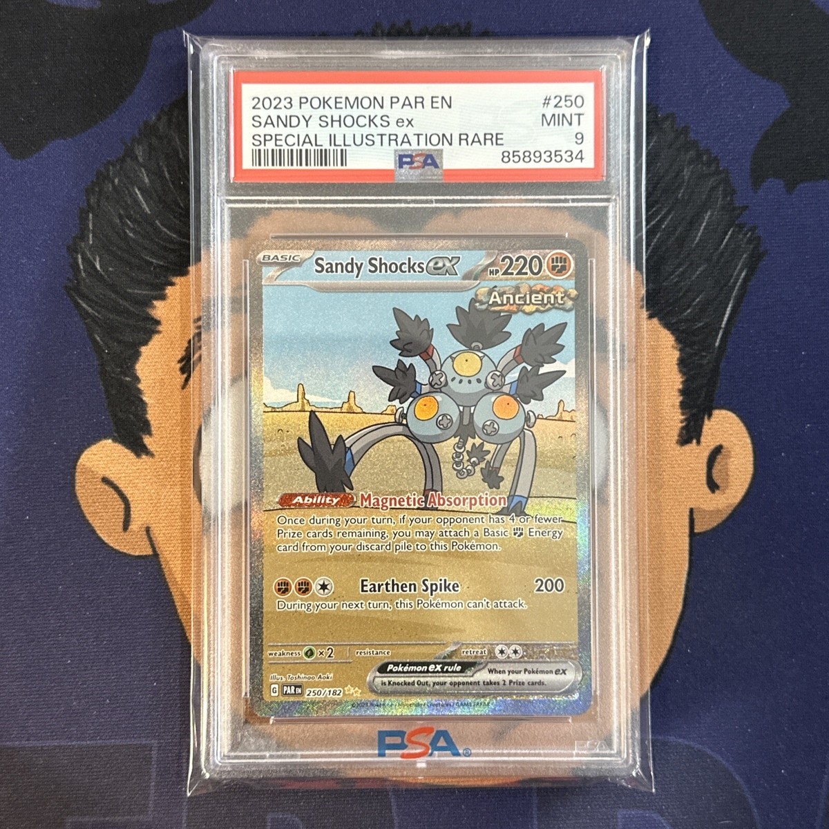 PSA 9 MINT 2023 Pokemon Paradox Rift SANDY SHOCKS EX #250 SPECIAL