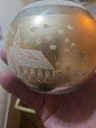LARGE Shiny Brite Stenciled Ornament Christmas SILENT NIGHT Gold Ball — photo 5