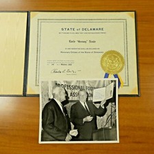 Earle Greasy Neale Honorary Citizen of Delaware Award 11