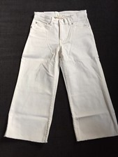 H&M Mädchen Knöchellange Twillhose Weiß/Cr...