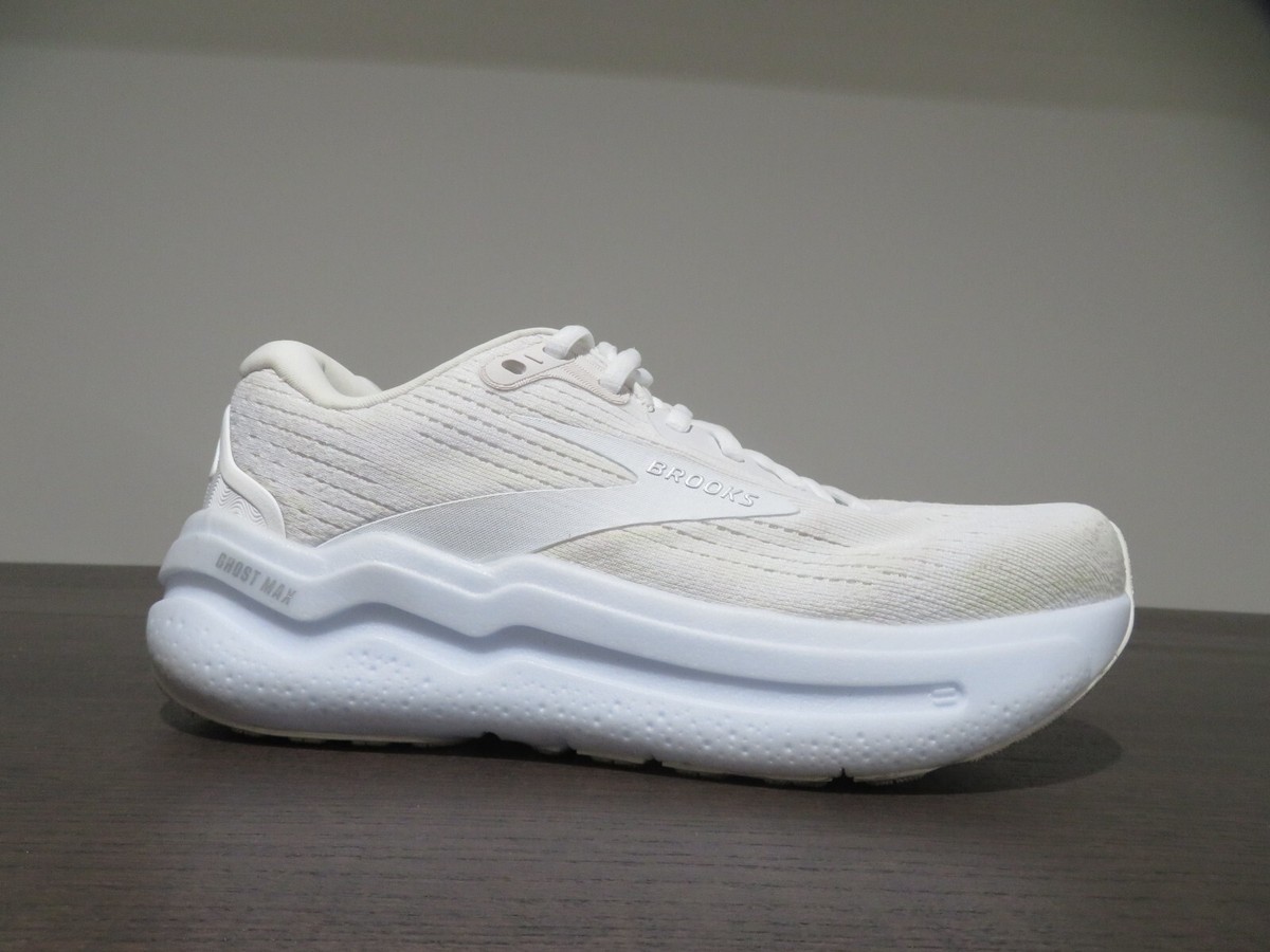 Brooks Ghost Max Womens Shoes Running Walking Sneaker White 1204201B168