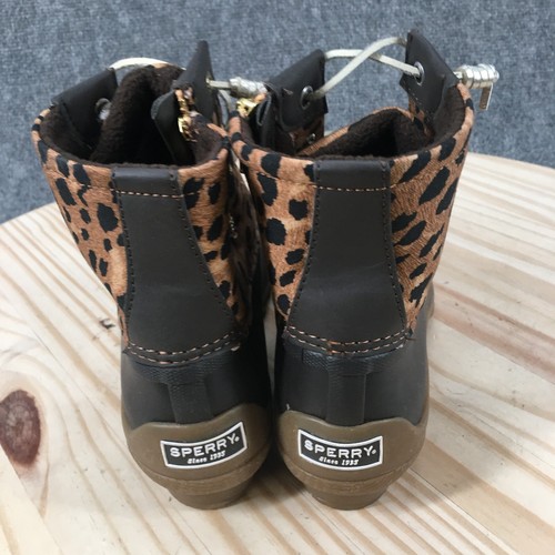 Botas Sperry Top Sider para mujer 6,5 Syren Gulf Leopard Duck STS86757 marrón al tobillo - Imagen 4 de 15