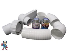 Dynasty Bahama Hot Tub 2" 45° Pump Union Plumbing Connect Glue Kit How To Video