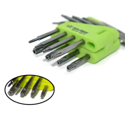 8PCS Double-End Mini Hexagon Wrench Hex Allen Key with Middle Hole