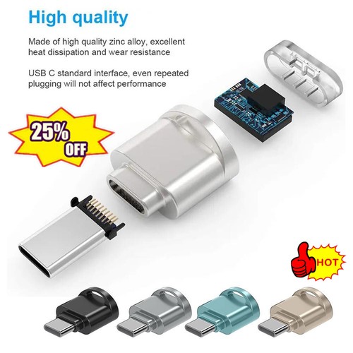Adapter OTG USB 3.1 Memory Card Reader Type C To TF for huawei - Afbeelding 3 van 27