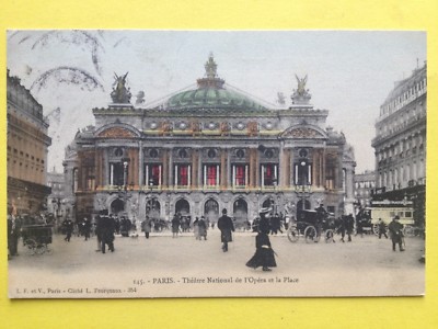 cpa PARIS 1904 NATIONALTHEATER der OPER an Herrn DUC Unter Off 7. RI CAHORS