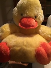 Stuffed Animal Seat- Super Soft, But Firm, Lifelike Super Cute Ducky Floor Seat