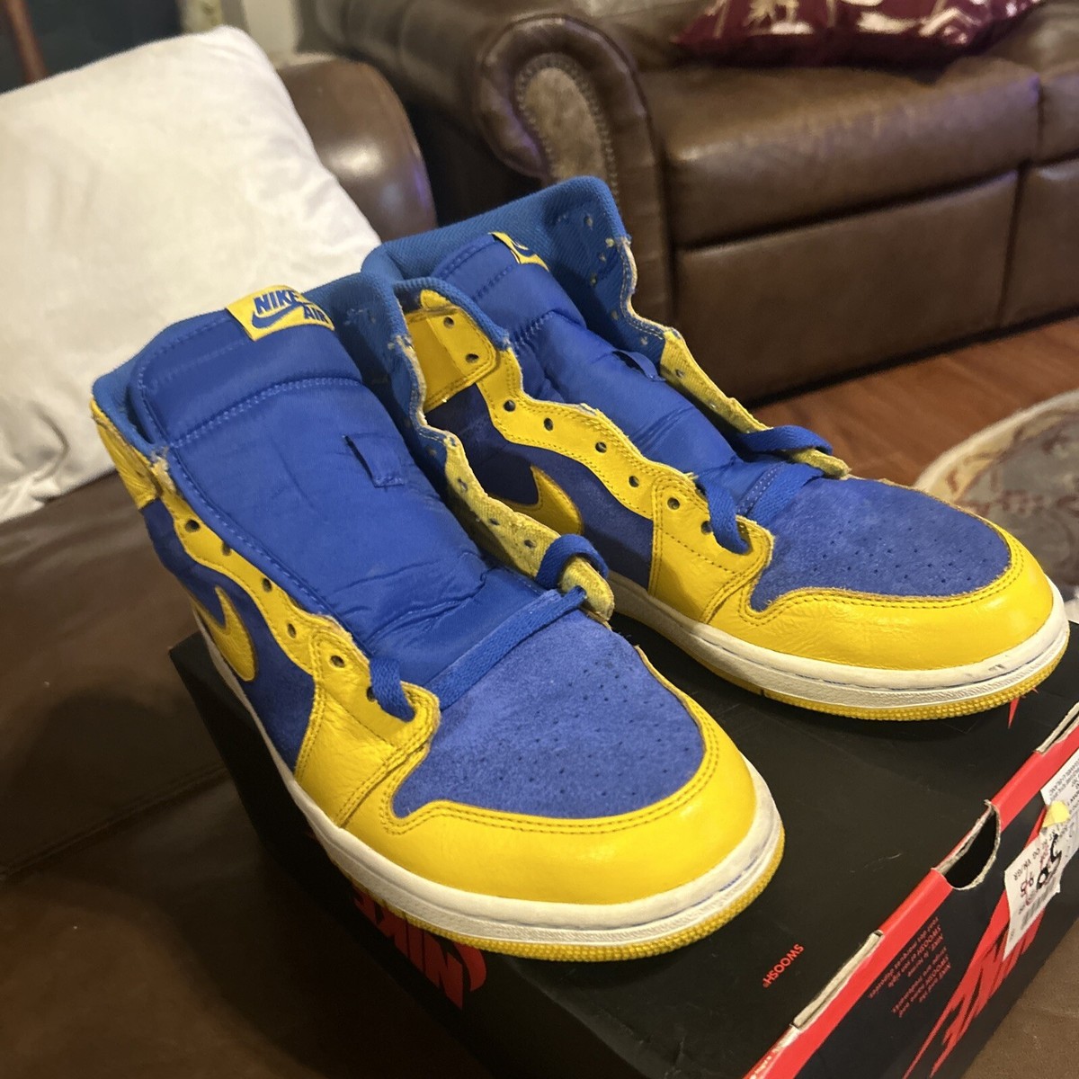 Size 9.5 - Air Jordan 1 Retro OG High Laney | eBay