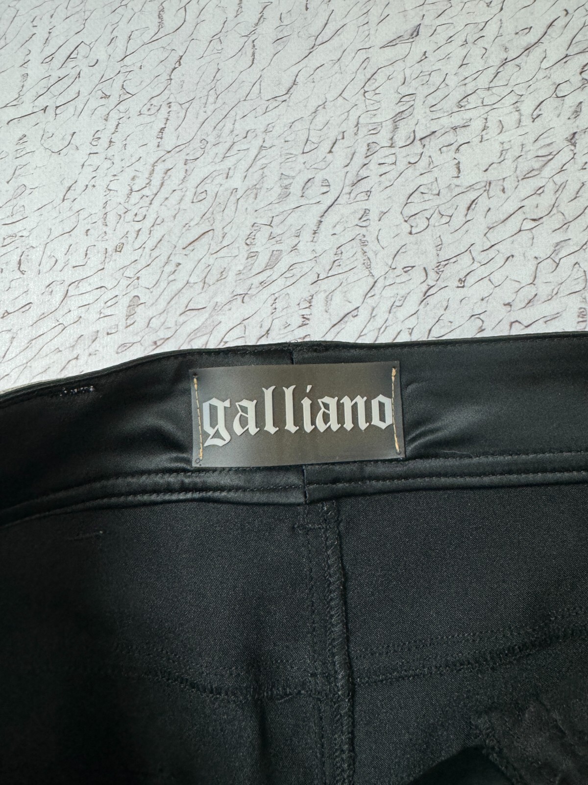 John Galliano long flared embroidery pants made in Italy