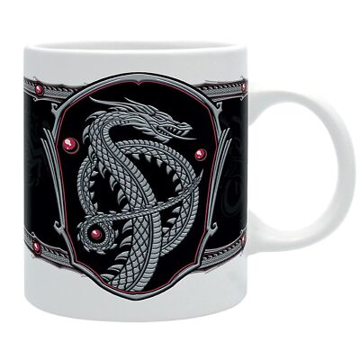 House Of The Dragon Mug 320ml Silver Dragon Subli Pokal Keramik Abystyle