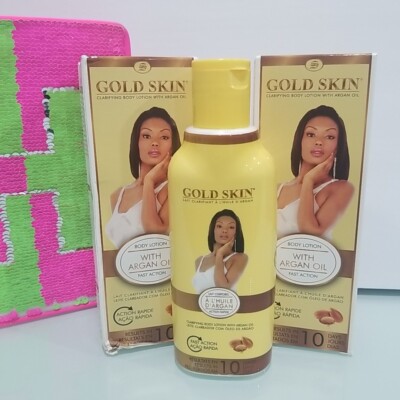 2X Gold skin clarifying body lotion with snail slime 250ml 