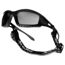 Bolle Tracker II Safety Spectacles Tactical Smoke Glasses Black Frame Headband