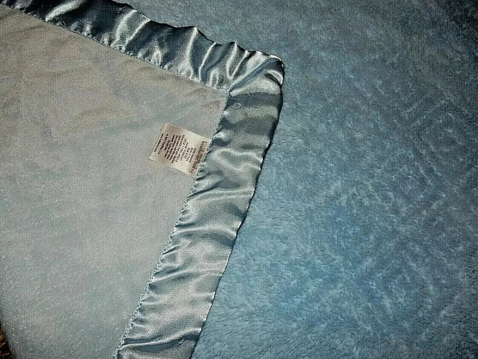 4D 30x40 KOALA BABY Azul Lujo Felpa Terciopelo Imitación Piel Satén Cuna Bebé Manta Foto 2 de 4