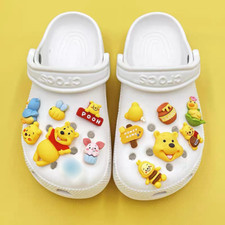 Yellow Honey Bear Shoes Charm Set