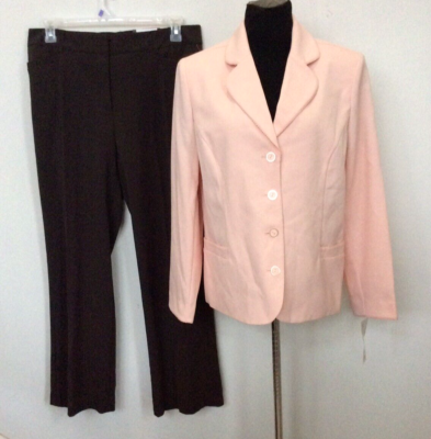 オリジナル作品 Alfred Dunner Dress Barn Mismatch Pink Brown Polyester Blend 2Pc