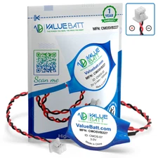 Replacement RTC CMOS Battery for Dell Latitude 5580 5289 2-in-1 CR2032 2-Pin