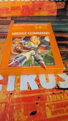 Missile Command (1981) ATARI VCS 2600 (Modul, color Manual, Box) works 8-bit