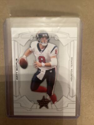 2008 Leaf Rookies & Stars Matt Schaub #37 Houston Texans