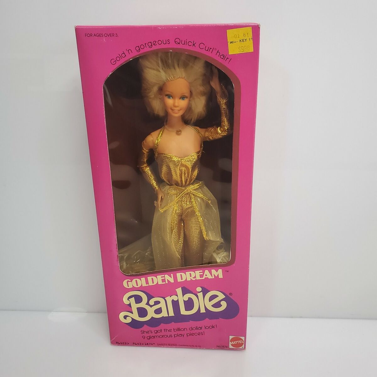 Vintage 1980 Mattel Barbie Golden Dream Doll 1874 Gold HTF Vintage 1980 Mattel Barbie Golden Dream Doll 1874 Gold HTF